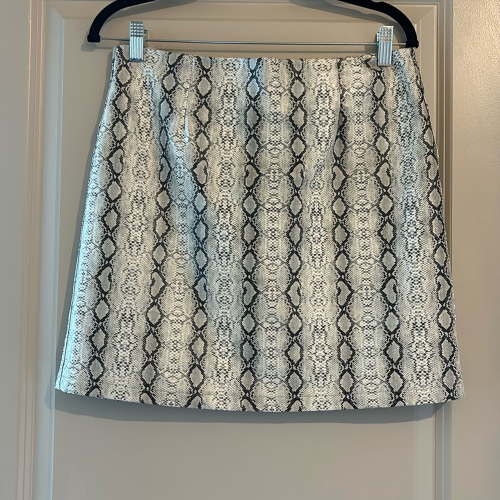 Snakeskin skirt